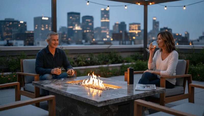 Fire Table Materials: Impact on Luxury Outdoor Design - Backyard Pyre