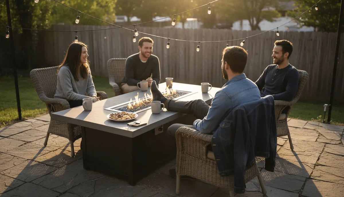 What Is a Fire Table? Elevate Outdoor Gathering Spaces - Backyard Pyre