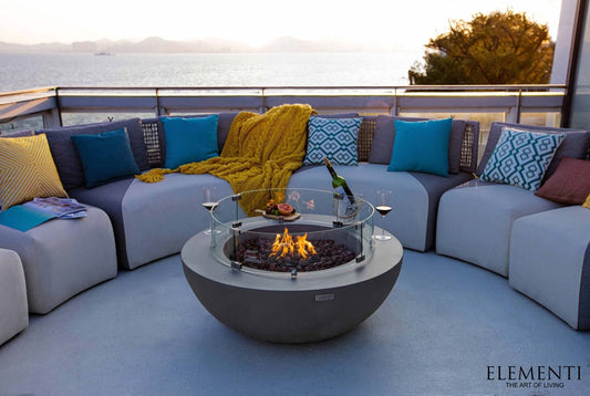 Elementi Lunar Bowl Fire Table - Backyard Pyre