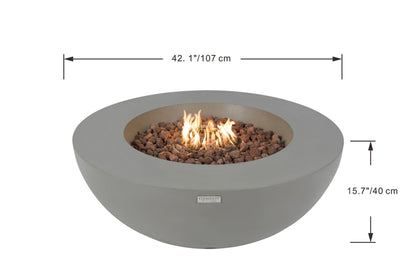 Elementi Lunar Bowl Fire Table - Backyard Pyre