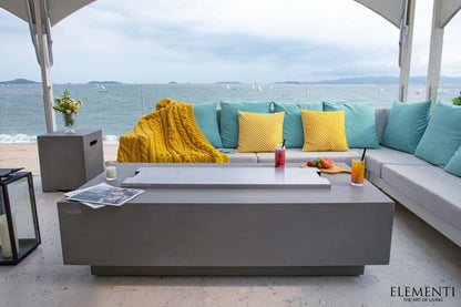 Granville 60” Concrete Fire Table - Backyard Pyre