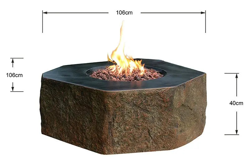 Columbia 42” Concrete Fire Table - Backyard Pyre