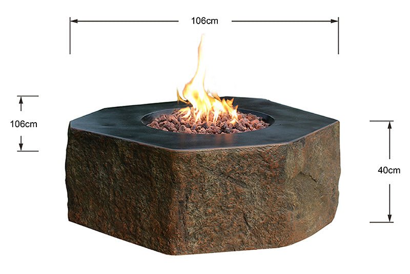 Columbia 42” Concrete Fire Table - Backyard Pyre