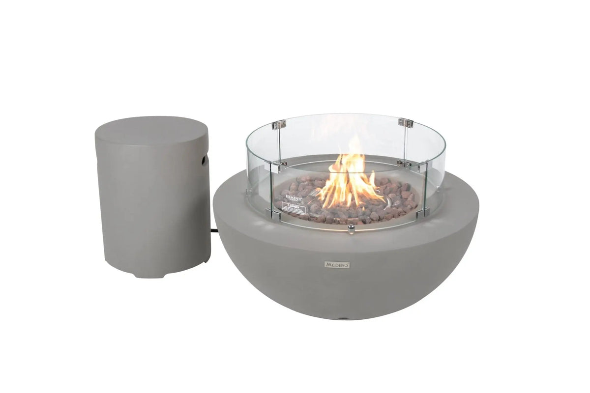 Roca 34” Concrete Fire Table - Backyard Pyre