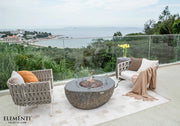 Boulder 43” Concrete Fire Table - Backyard Pyre