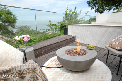 Roca 34” Concrete Fire Table - Backyard Pyre