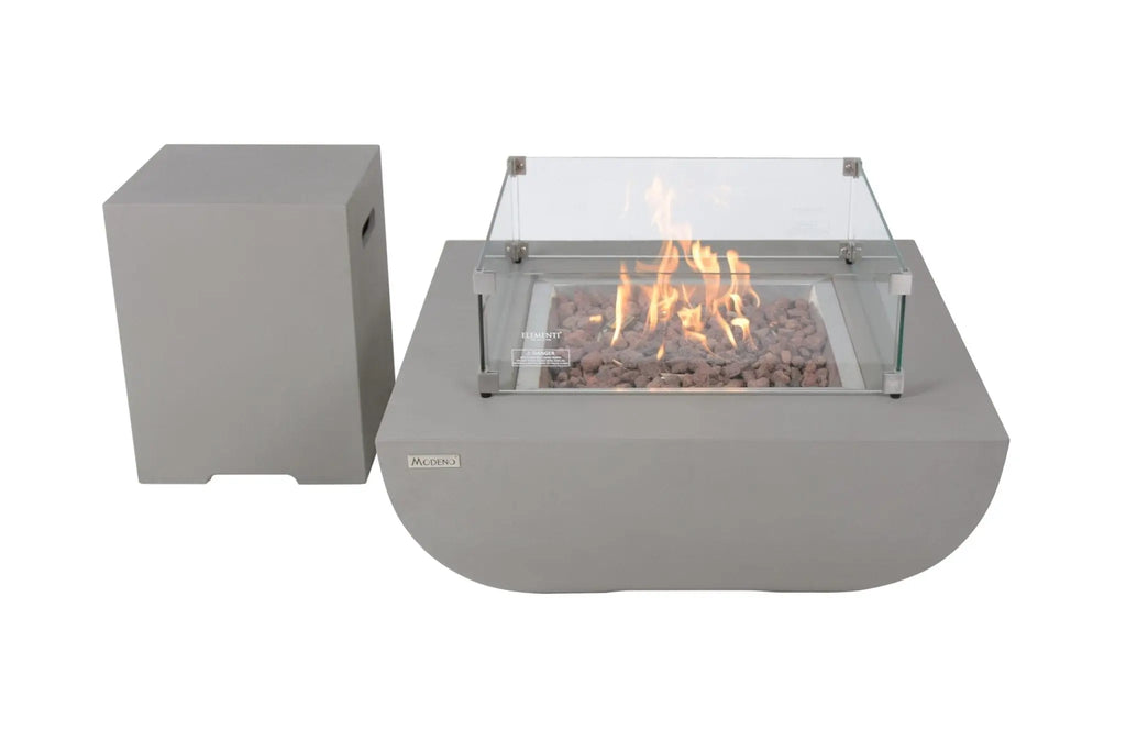 Westport 34” Concrete Fire Table - Backyard Pyre