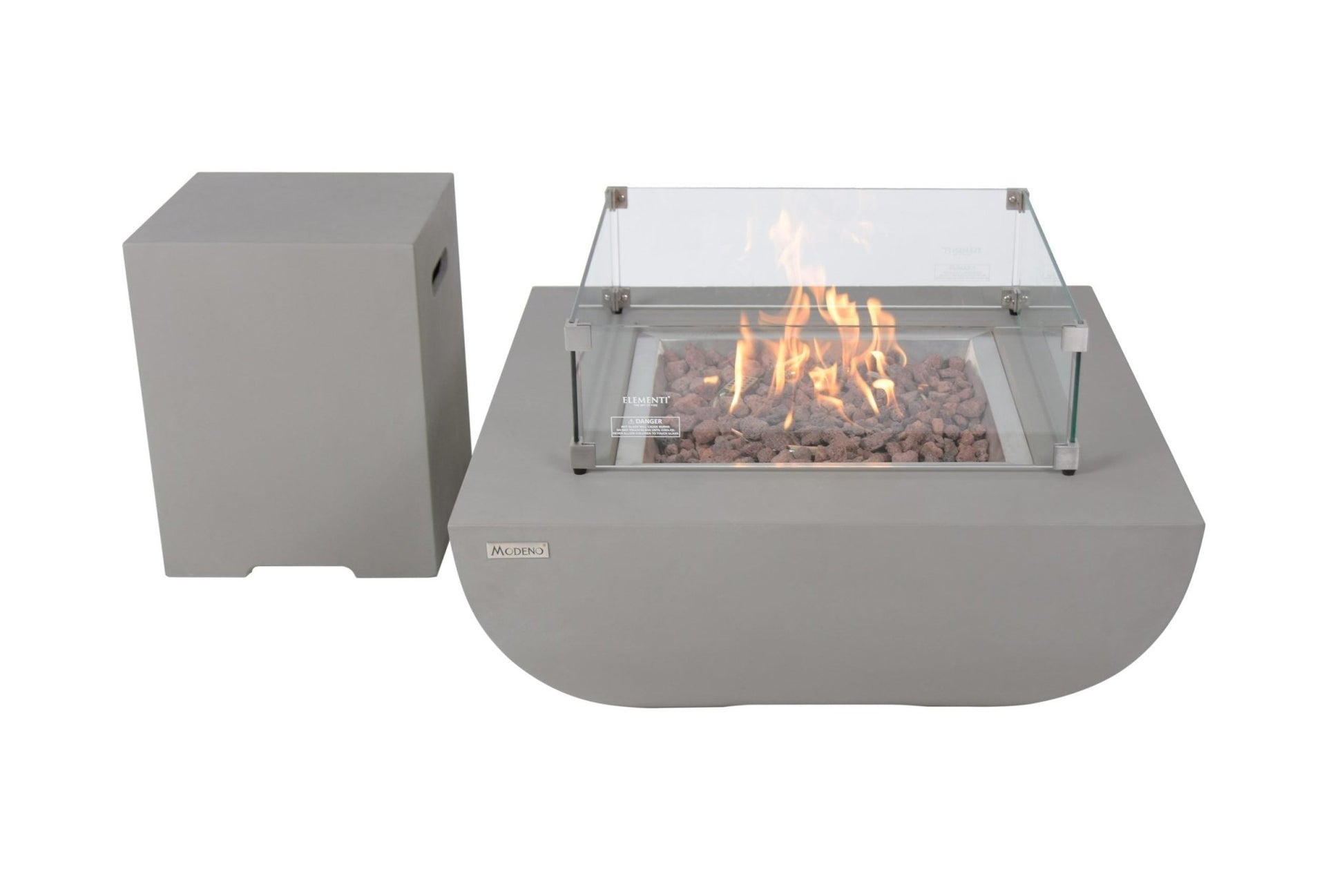 Westport 34” Concrete Fire Table - Backyard Pyre