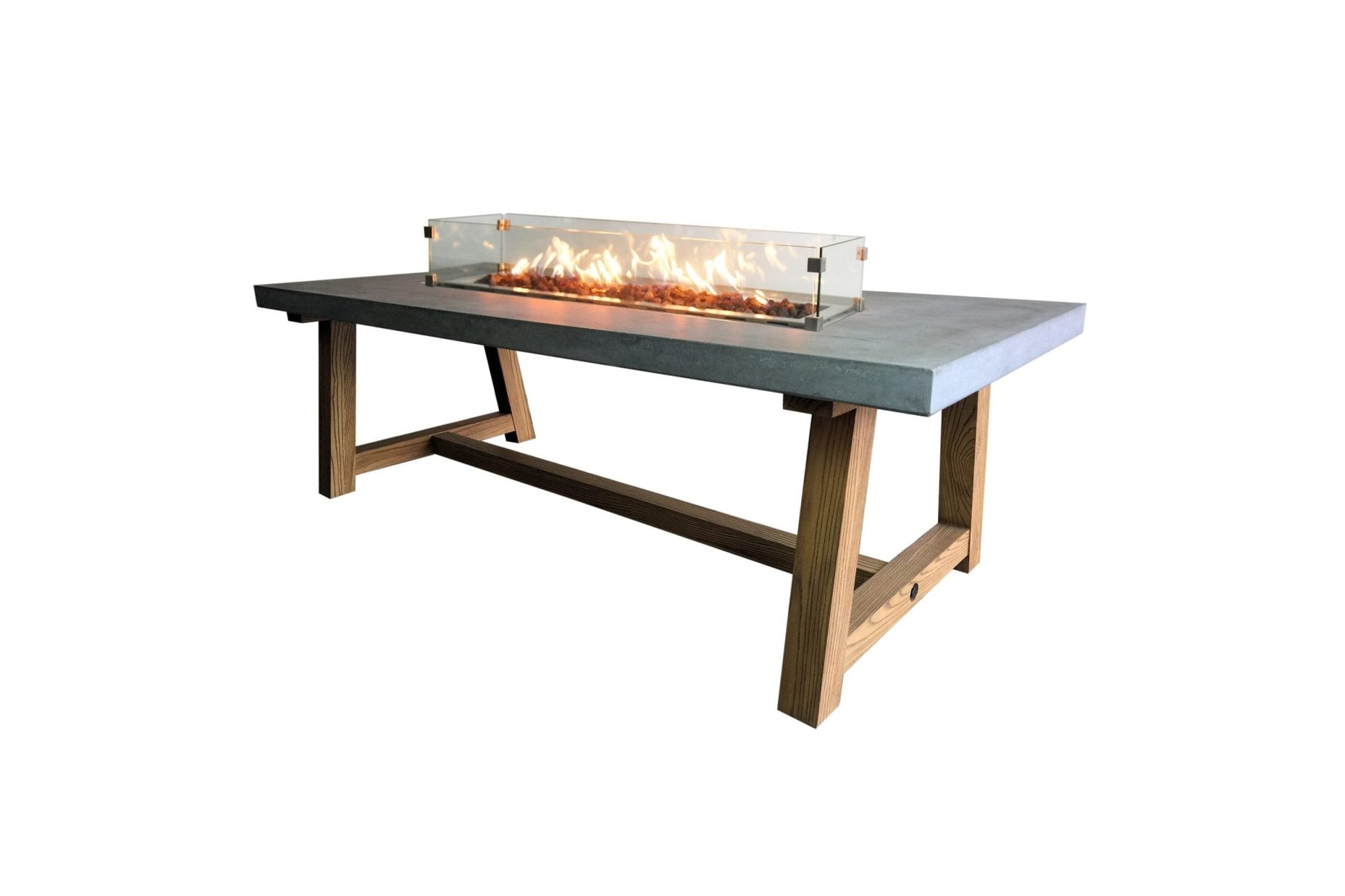 Sonoma 83” Concrete Fire / Dining Table - Backyard Pyre