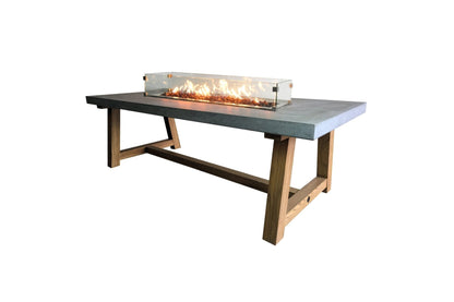 Sonoma 83” Concrete Fire / Dining Table - Backyard Pyre