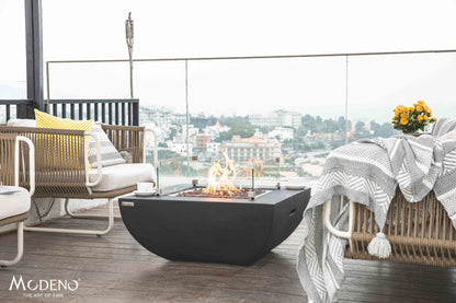 Aurora 34” Concrete Fire Table - Backyard Pyre