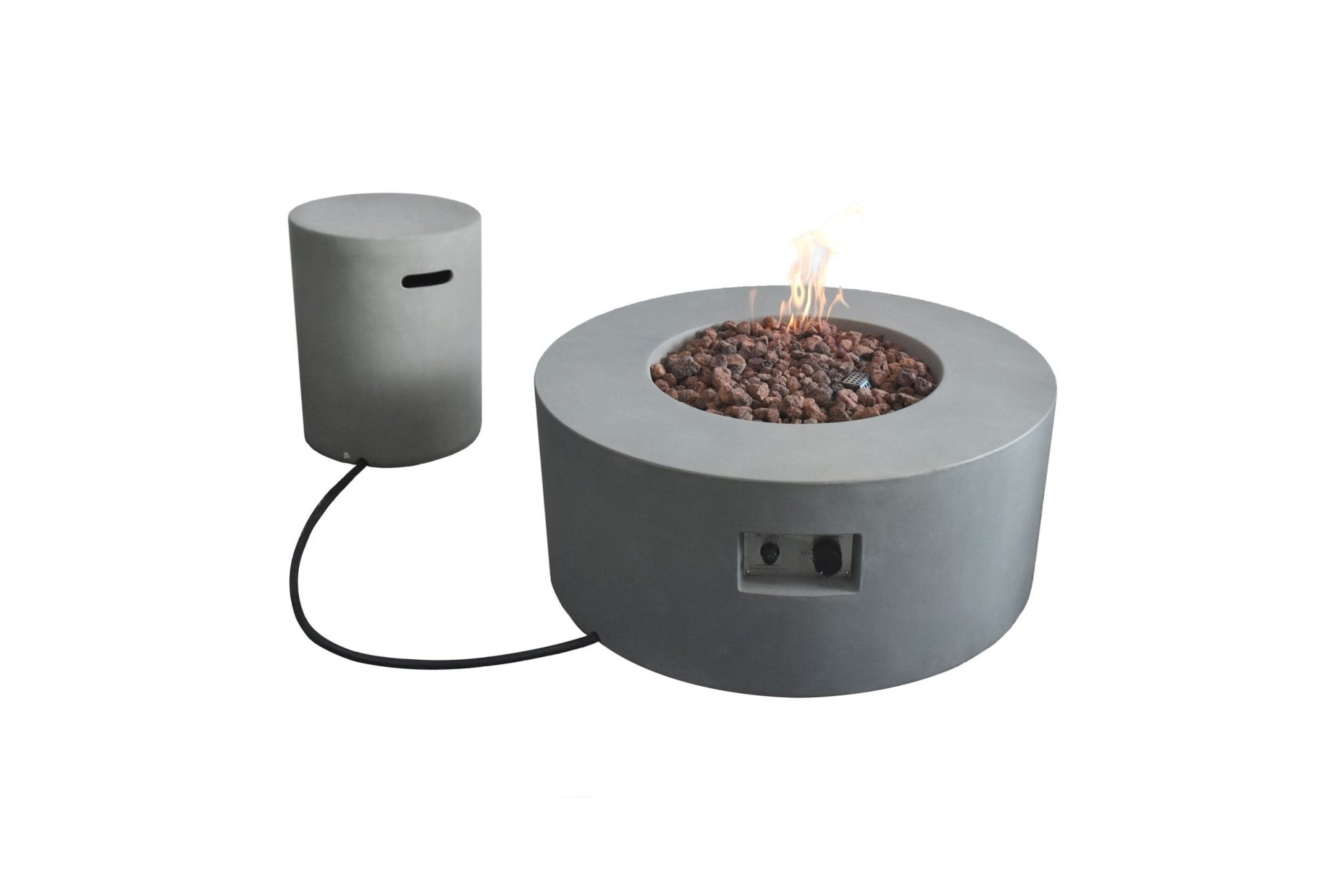 Tramore 34” Concrete Fire Table - Backyard Pyre