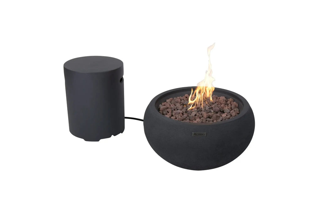 York 27” Concrete Fire Bowl - Backyard Pyre