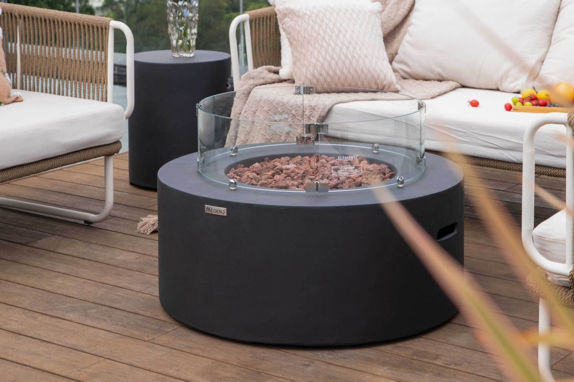 Venice 34” Concrete Fire Table - Backyard Pyre