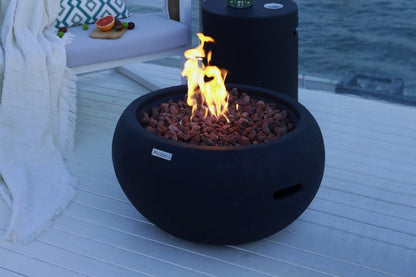 York 27” Concrete Fire Bowl - Backyard Pyre
