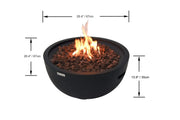Jefferson 27” Concrete Fire Bowl - Backyard Pyre