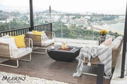 Aurora 34” Concrete Fire Table - Backyard Pyre