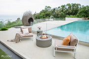 Tramore 34” Concrete Fire Table - Backyard Pyre