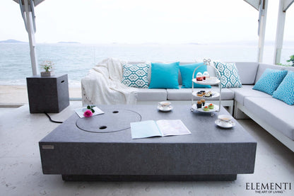 Metropolis 56” Concrete Fire Table - Backyard Pyre