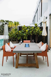 Sonoma 83” Concrete Fire / Dining Table - Backyard Pyre