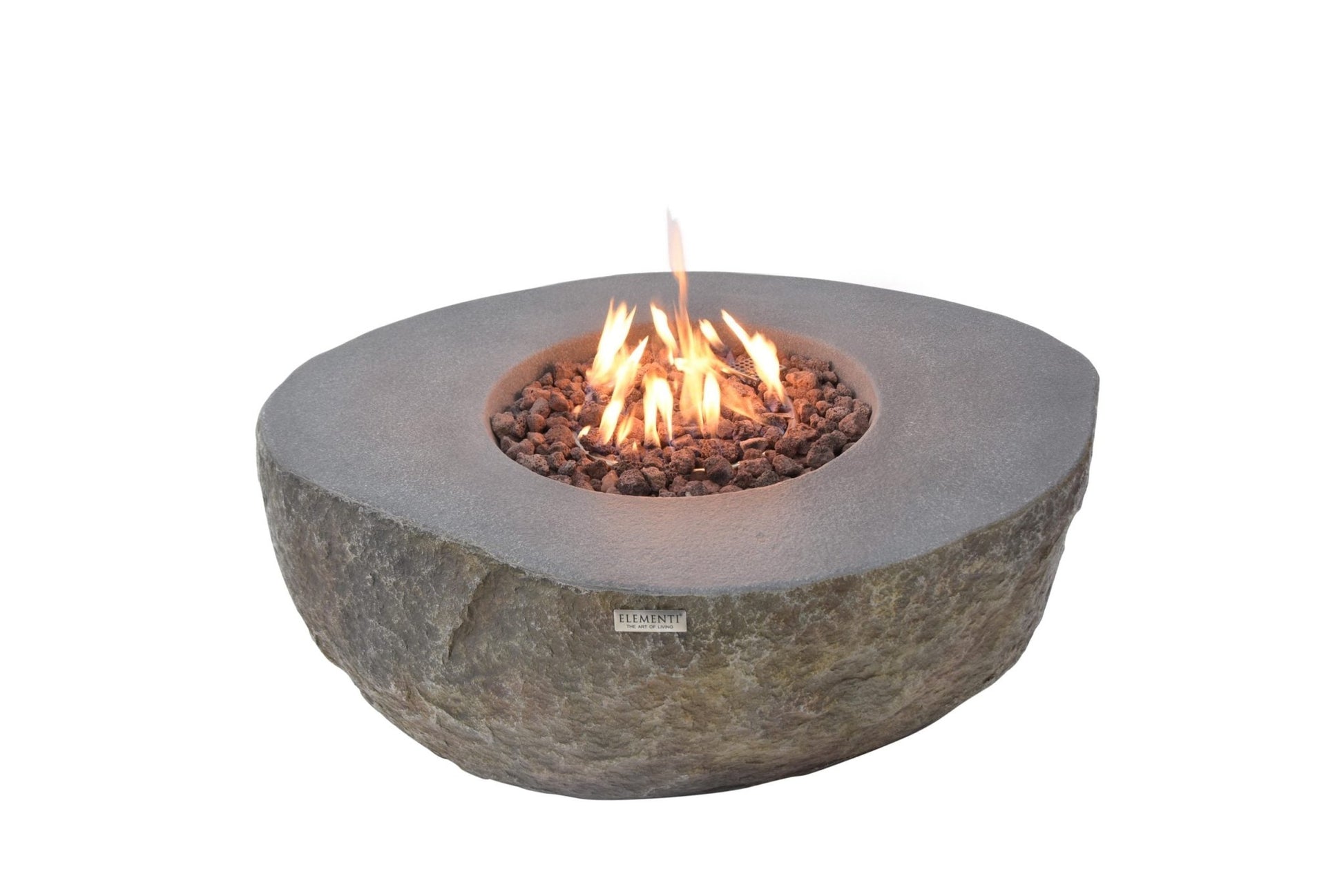 Boulder 43” Concrete Fire Table - Backyard Pyre