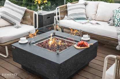Manhattan 36” Concrete Fire Table - Backyard Pyre