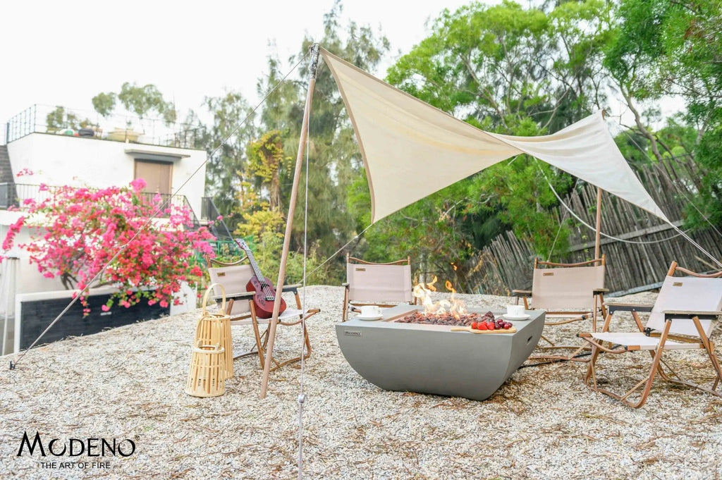 Westport 34” Concrete Fire Table - Backyard Pyre