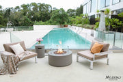 Tramore 34” Concrete Fire Table - Backyard Pyre