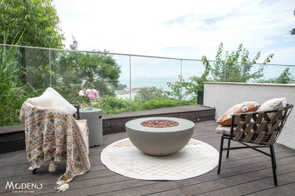 Roca 34” Concrete Fire Table - Backyard Pyre