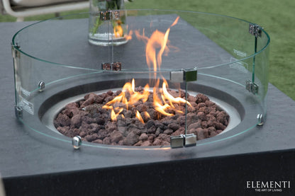 Metropolis 56” Concrete Fire Table - Backyard Pyre