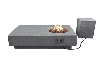 Metropolis 56” Concrete Fire Table - Backyard Pyre