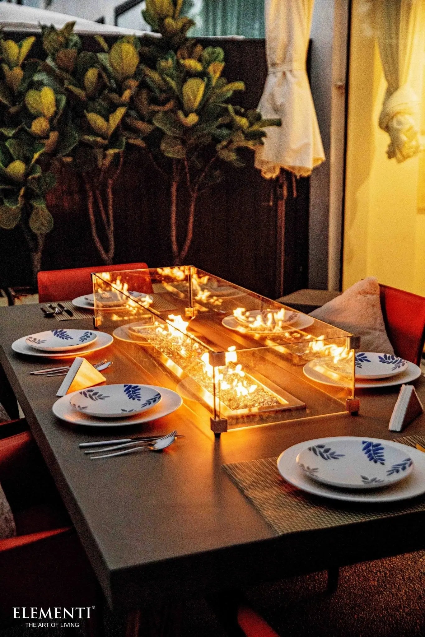 Sonoma 83” Concrete Fire / Dining Table - Backyard Pyre