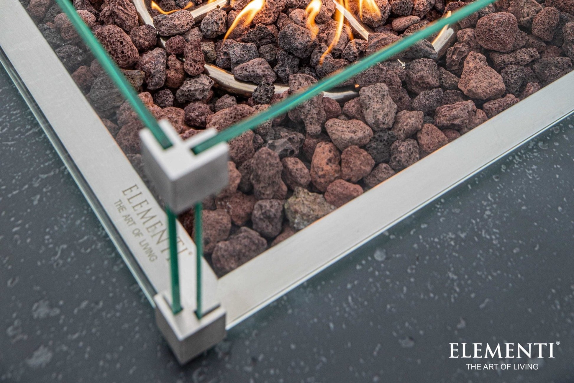 Manhattan 36” Concrete Fire Table - Backyard Pyre