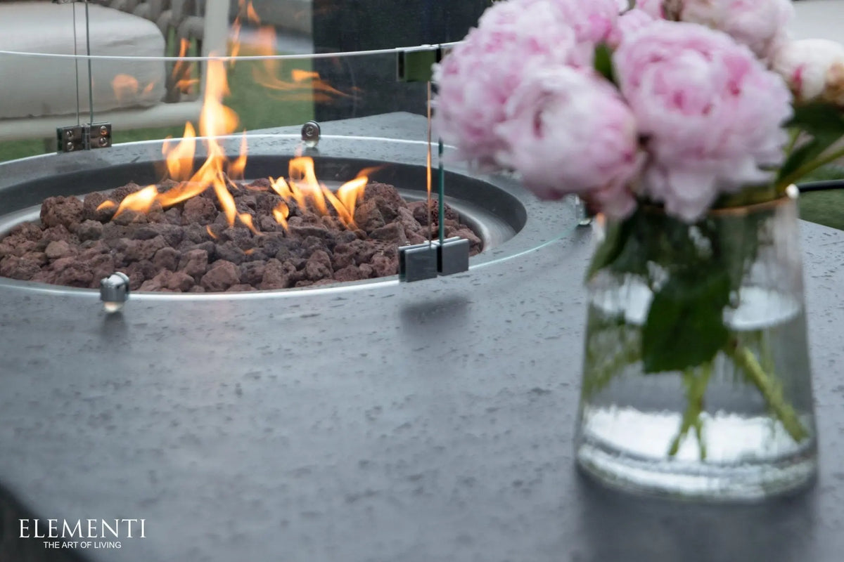 Metropolis 56” Concrete Fire Table - Backyard Pyre