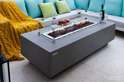 Granville 60” Concrete Fire Table - Backyard Pyre