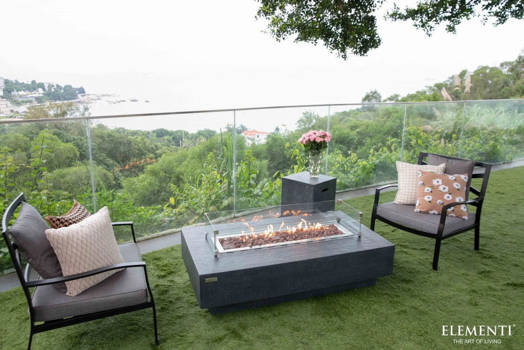 Hampton 56” Concrete Fire Table - Backyard Pyre