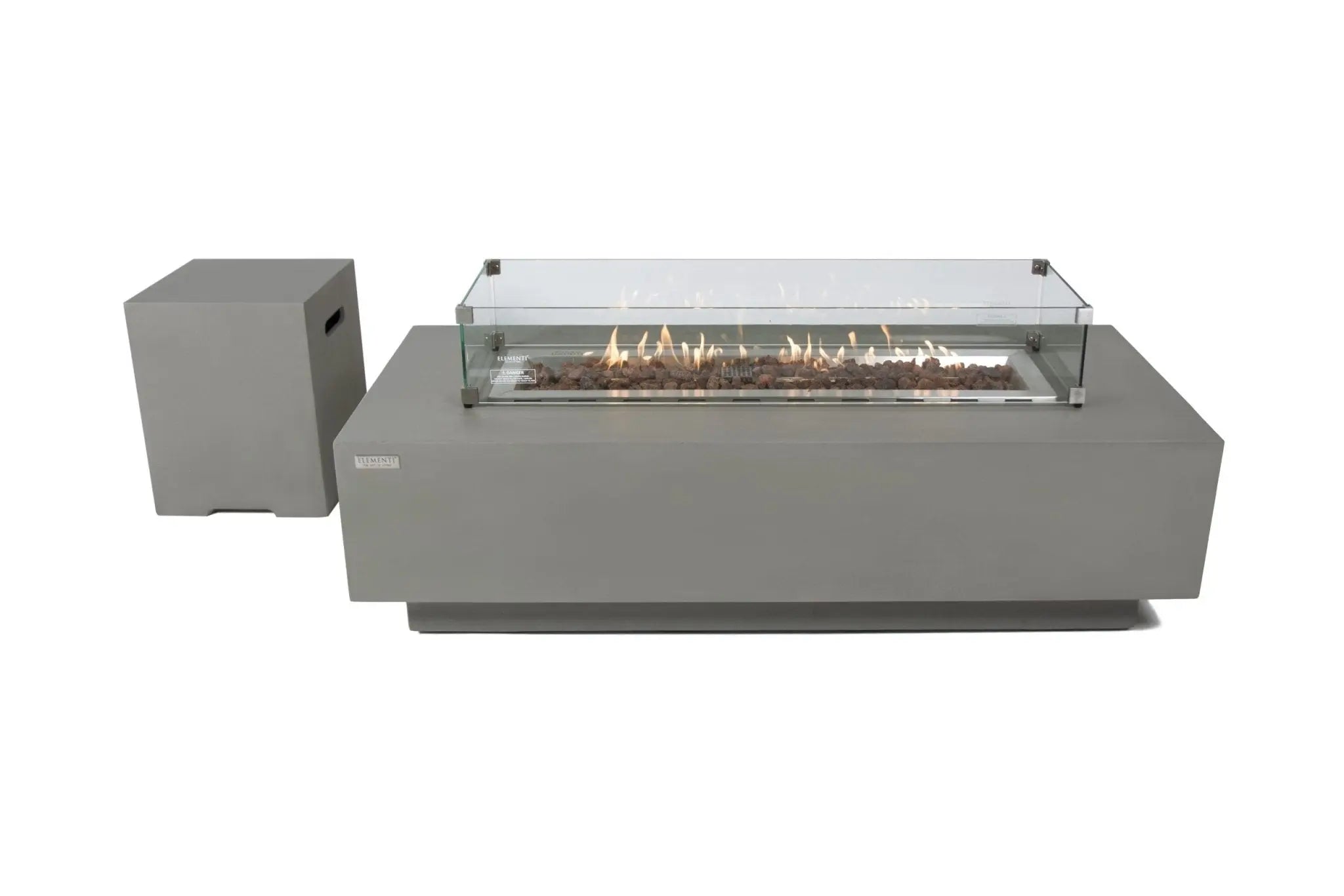 Granville 60” Concrete Fire Table - Backyard Pyre