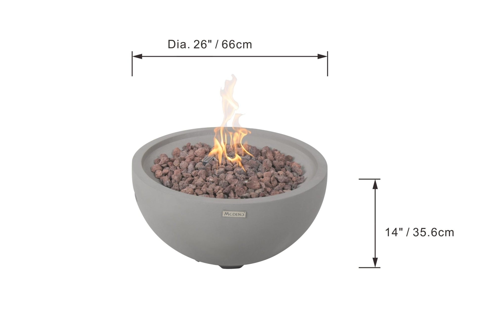 Nantucket 27” Concrete Fire Bowl - Backyard Pyre