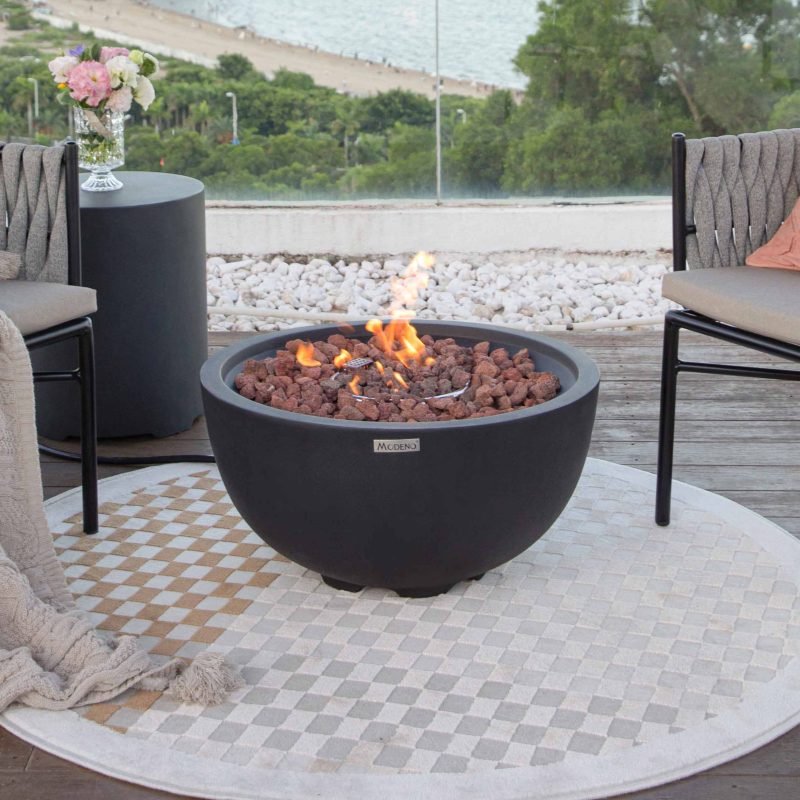 Jefferson 27” Concrete Fire Bowl - Backyard Pyre