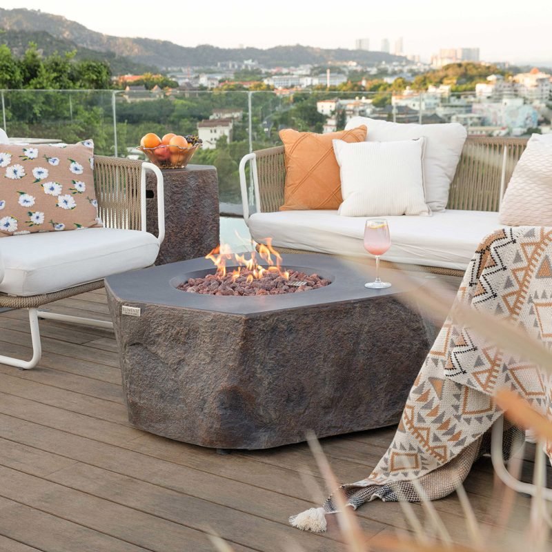Columbia 42” Concrete Fire Table - Backyard Pyre