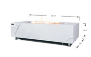 Luxury Carrara Fire Table | Modern Outdoor Fire Pit - Backyard Pyre