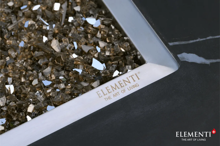 Black Varna Fire Table - Backyard Pyre