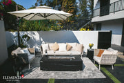 Black Varna Fire Table - Backyard Pyre