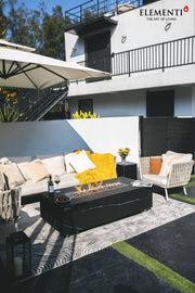 Black Varna Fire Table - Backyard Pyre