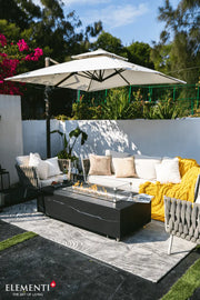 Black Varna Fire Table - Backyard Pyre