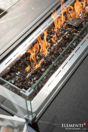 Black Varna Fire Table - Backyard Pyre