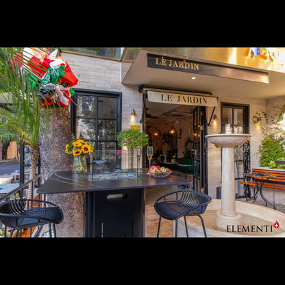 Bulgaria Black - Koln Marble Porcelain Bar table - Backyard Pyre