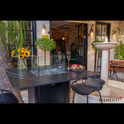 Bulgaria Black - Koln Marble Porcelain Bar table - Backyard Pyre