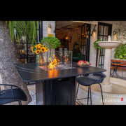 Bulgaria Black - Koln Marble Porcelain Bar table - Backyard Pyre