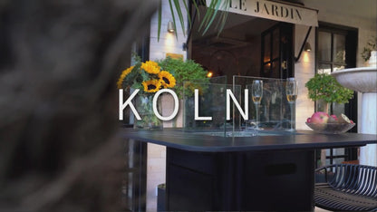 Bulgaria Black-Koln Marble Porcelain Bar table